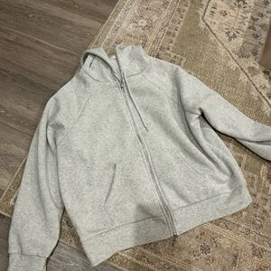 Gray Zip-Up Hoodie